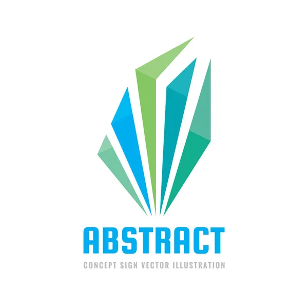 Estructura Abstracta Ilustración Del Concepto Plantilla Logotipo Negocio Vectorial Signo — Vector de stock