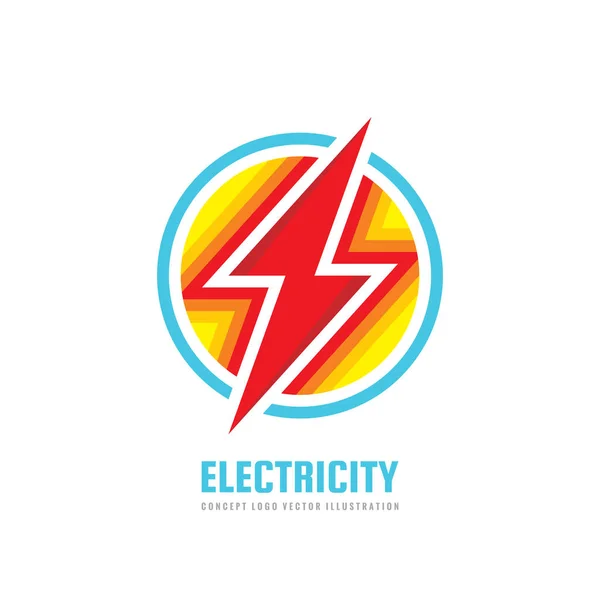 Lightning Vector Business Logo Template Concept Illustration Electricity Power Icon — Stock Vector