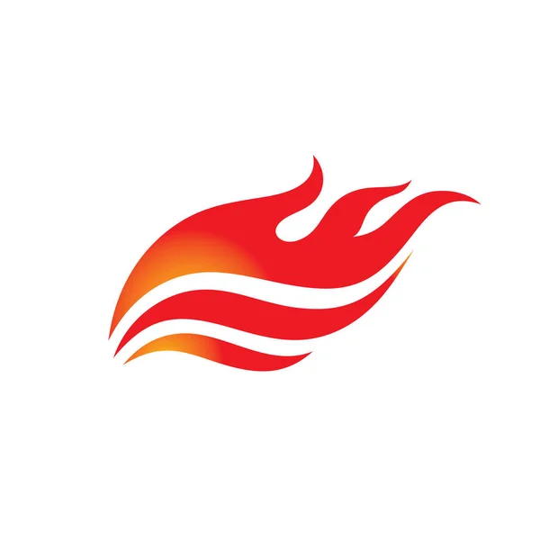Fuego Vector Logotipo Plantilla Concepto Ilustración Signo Creativo Llama Icono — Vector de stock