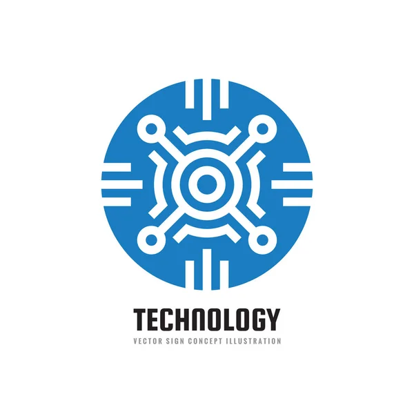 Ηλεκτρονικά Τσιπ Υπολογιστών Έννοια Λογότυπο Επιχείρησης Πρότυπο Εικονογράφηση Φορέα Αφηρημένο — Διανυσματικό Αρχείο