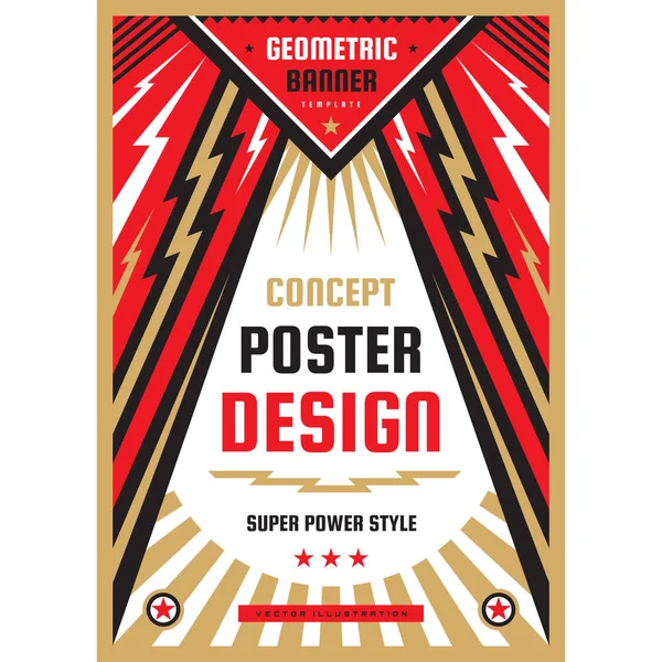 Verticale Kunst Poster Template Heavy Power Stijl Nationale Patriottisme Vrijheid — Stockvector