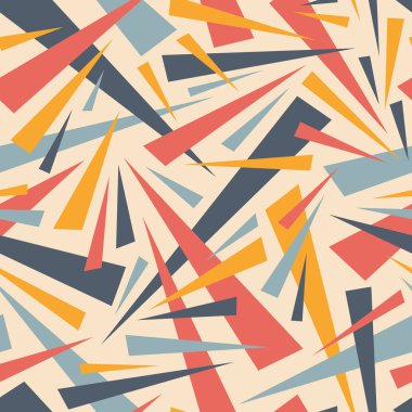 Soyut arka plan geometrik Dikişsiz desen. Dekoratif mozaik. Üçgenler süsleme. Grafik tasarım. Öğe.