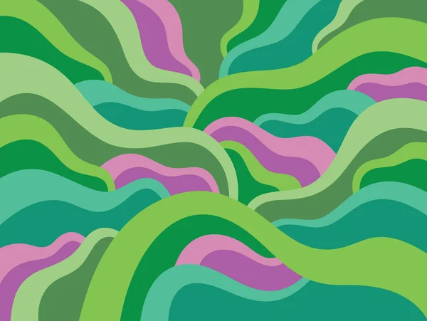 Abstrakter Geometrischer Hintergrund Vektorillustration Glatte Wellen Ornamentmuster Für Bucheinband Broschüre — Stockvektor