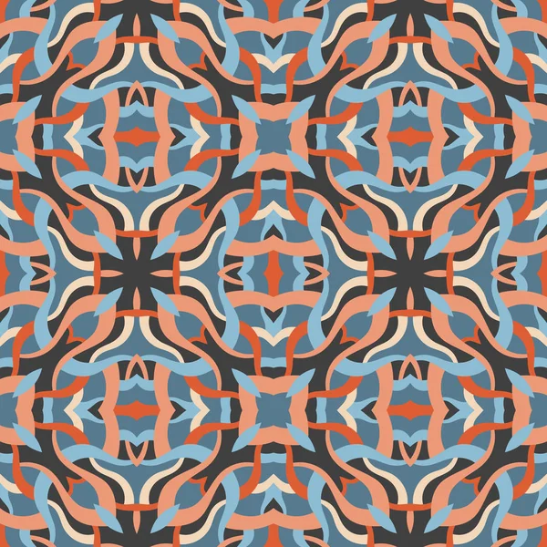 Abstract Background Seamless Pattern Carpet Ethnic Ornament Mandala Boho Style — Διανυσματικό Αρχείο