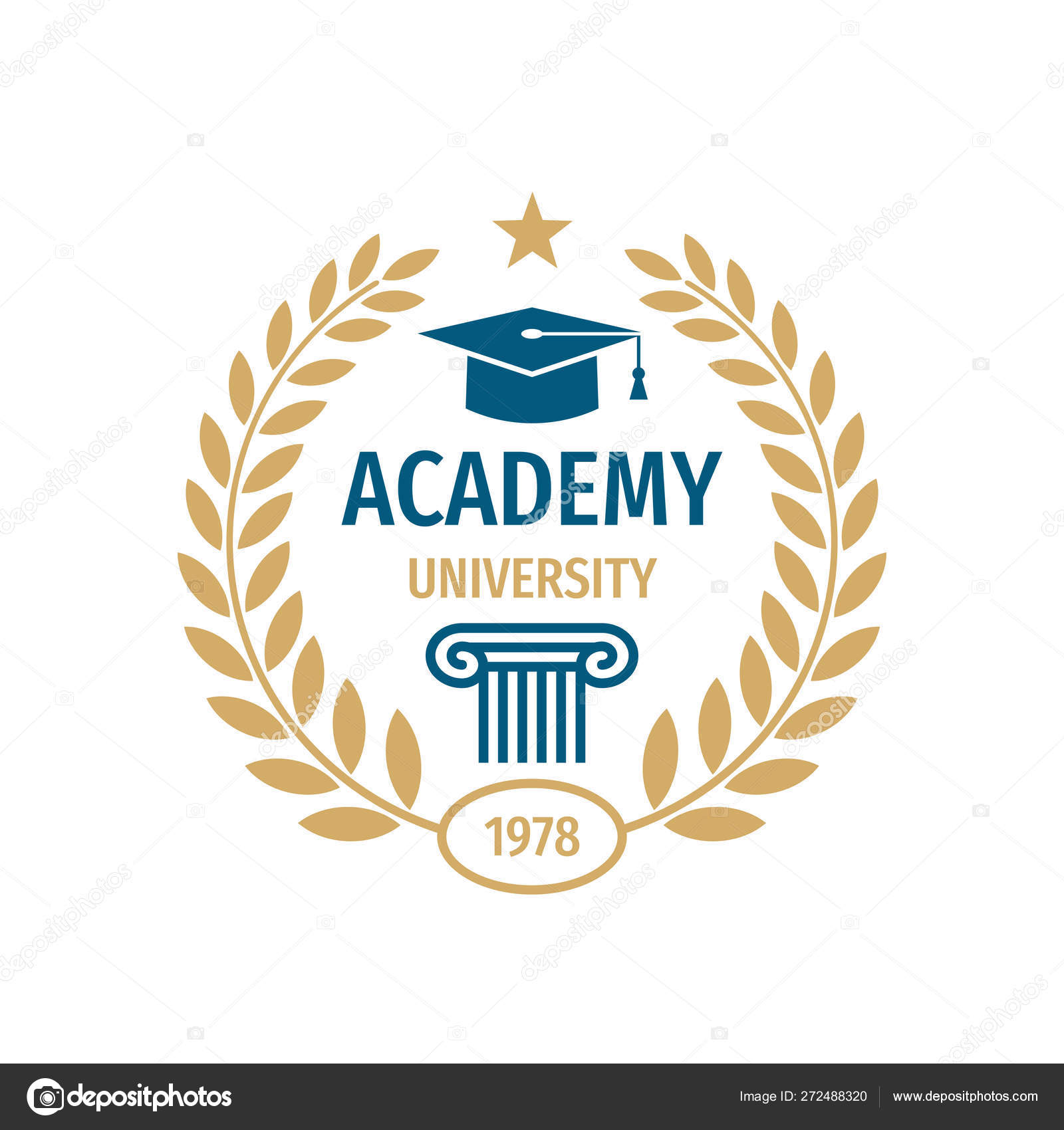 University College School Badge Logo Design Academy Emblem Stock Vector Image by ©serkorkin