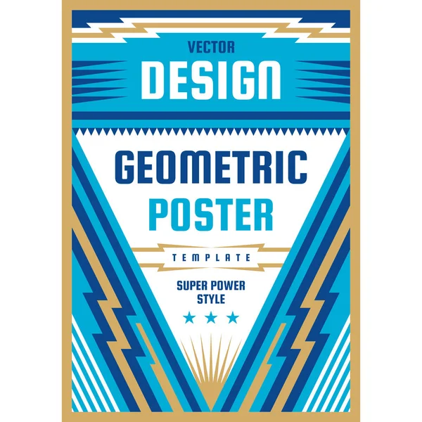 Kunstdesign Plakat Grafisches Vertikales Banner Vektorillustration Geometrischer Abstrakter Hintergrund — Stockvektor