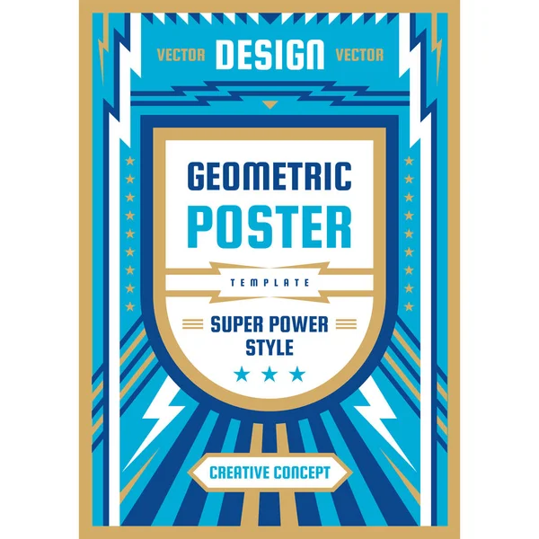 Kunstdesign Plakat Grafisches Vertikales Banner Vektorillustration Geometrischer Abstrakter Hintergrund — Stockvektor