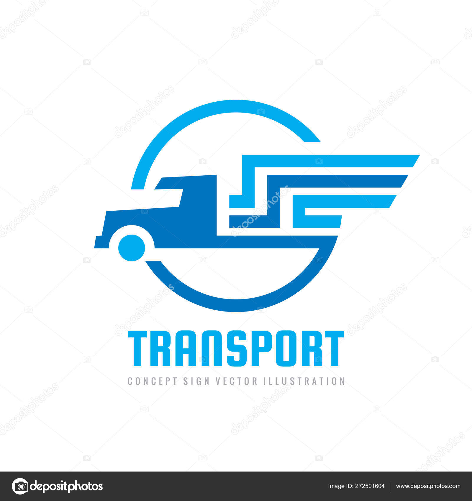 Transport Logistic Logo Design Car Truck Sign Delivery Cargo Symbol Stock Vector C Serkorkin 272501604