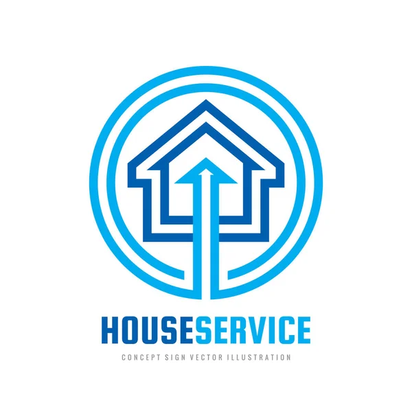 Smart House Logo Design Vorlage Vektor Zeichen Bauen Zuhause Digitale — Stockvektor