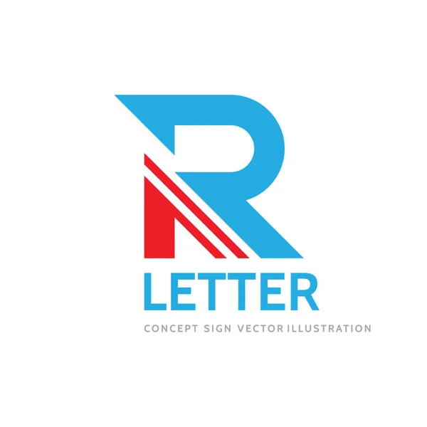 Letter Concept Vector Logo Ontwerp Abstracte Geometrische Teken — Stockvector