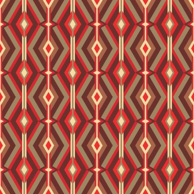 Yüzyılın ortalarında modern sanat vektör geçmişi. Soyut geometrik dikişsiz desen. Eski moda tasarım tarzında dekoratif süsler. Atomik biçimlendirilmiş arkaplan. 