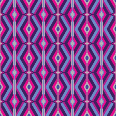 Yüzyılın ortalarında modern sanat vektör geçmişi. Soyut geometrik dikişsiz desen. Eski moda tasarım tarzında dekoratif süsler. Atomik biçimlendirilmiş arkaplan. 