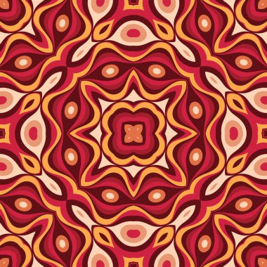 Soyut arka plan sorunsuz desen. Halı etnik süs. Vektör illüstrasyon. Grafik tasarım.