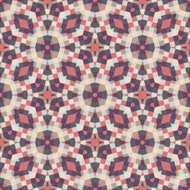 Soyut geometrik arka plan. Dikişsiz desen tasarımı. Vektör çizimi. 