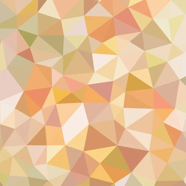 Polygonaler Abstrakter Hintergrund Vektormuster Orange Braun Beige Farben Geometrischer Hintergrund — Stockvektor