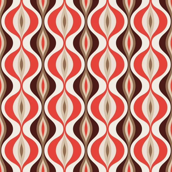 20世紀半ばの現代美術のベクトル背景 抽象幾何学的なシームレスパターン レトロなヴィンテージデザインの装飾品 原子様式化された背景 — ストックベクタ