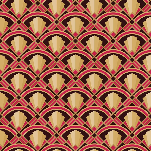 Fondo Decorativo Art Nouveau Patrón Geométrico Abstracto Sin Costura Ilustración — Vector de stock