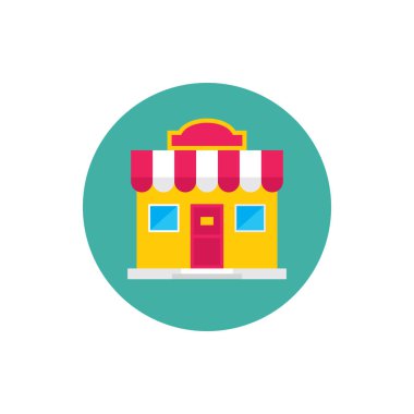 Ev yapımı - düz grafik tasarım tarzında konsept renkli simge. Web sitesi, mobil uygulama, sunum ve bilgi için imza. Vektör illüstrasyonu. 