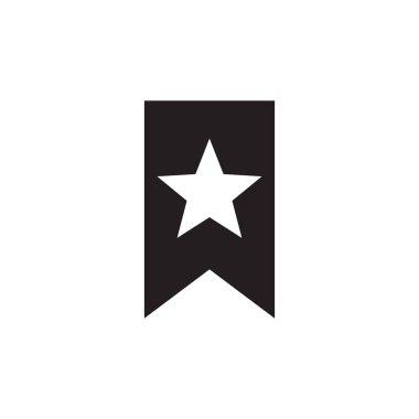 Yer imi - web sitesi, mobil uygulama, sunum, bilgi grafiği için beyaz arkaplan vektör ilülasyonu üzerine siyah simge. Bayrak konsept işareti. Grafik tasarım ögesi. 