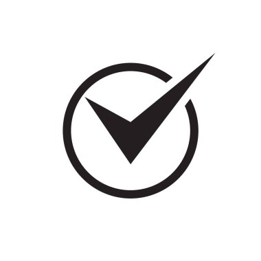 İşaretleme işareti - web sitesi, mobil uygulama, sunum ve bilgi için beyaz arkaplan vektör illüstrasyonunda siyah simge. Kene konsepti tasarımı. 