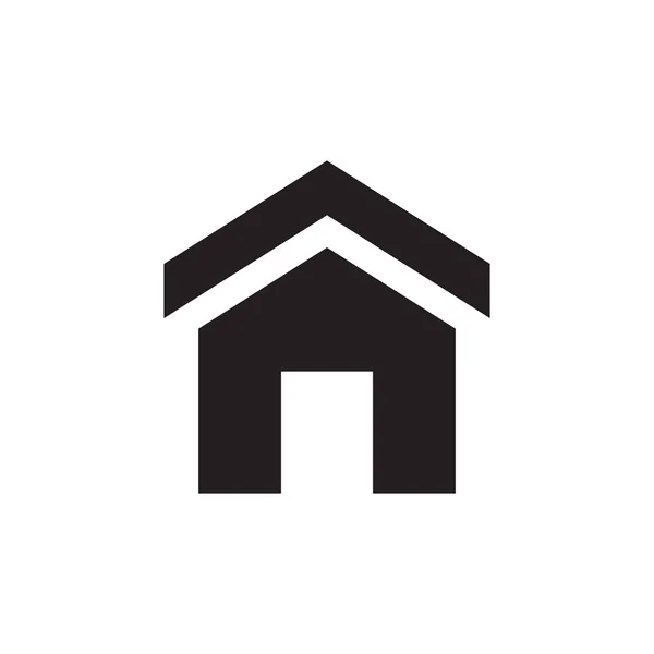 Home Black Icon White Background Vector Illustration Website Mobile Application — Stock vektor