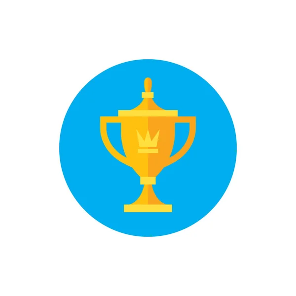 Vencedor Campeonato Prémios Trowel Ícone Conceitual Estilo Design Gráfico Plano — Vetor de Stock