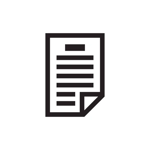 Document Black Icon White Background Vector Illustration Website Mobile Application — ストックベクタ