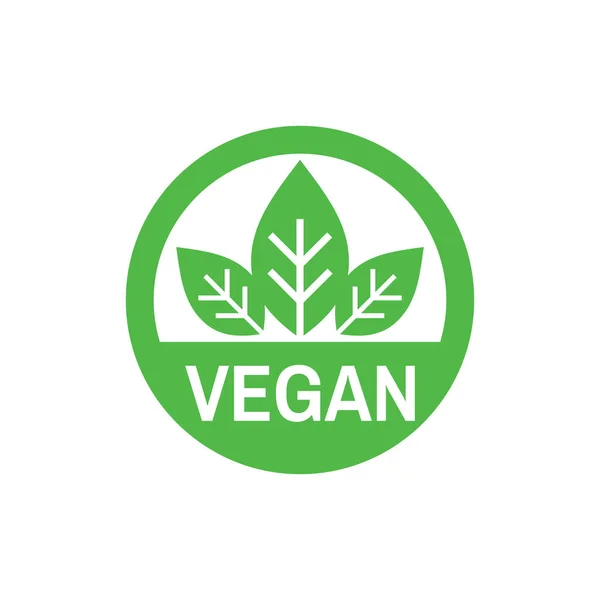 Vegan Ikon Bisnis Pada Gambar Vektor Latar Belakang Putih Untuk - Stok Vektor