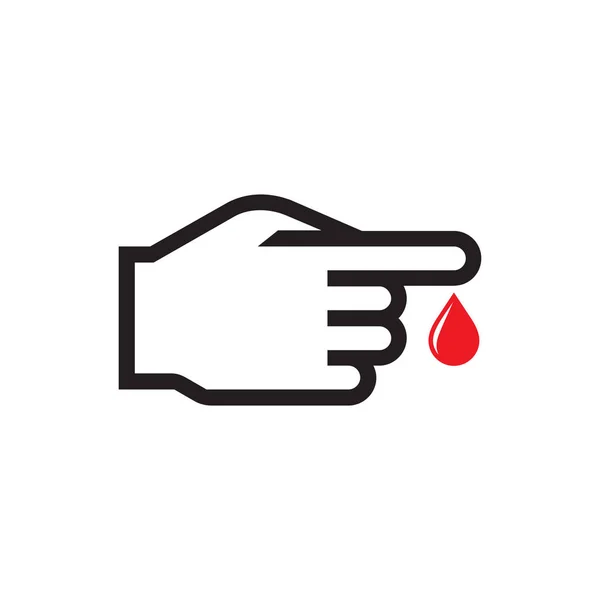 Blood Test Icon White Background Vector Illustration Website Mobile Application — 스톡 벡터