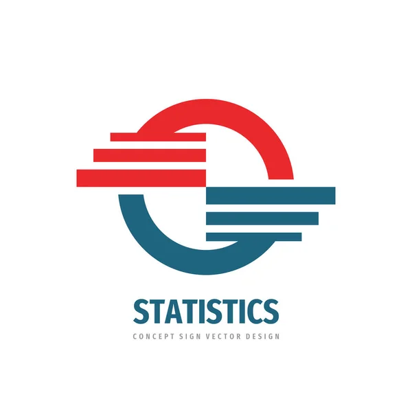 Statistics Infographic Concept Logo Template Design Business Solution Creative Sign — Stock vektor