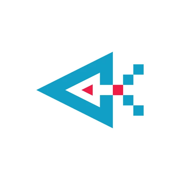 Arrow Icon Design Знак Логотипа Направления Бизнес Стратегии — стоковый вектор
