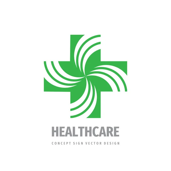 Krzyż Medyczny Wektor Logo Szablon Ilustracji Koncepcji Znak Medyczny Zdrowy — Wektor stockowy