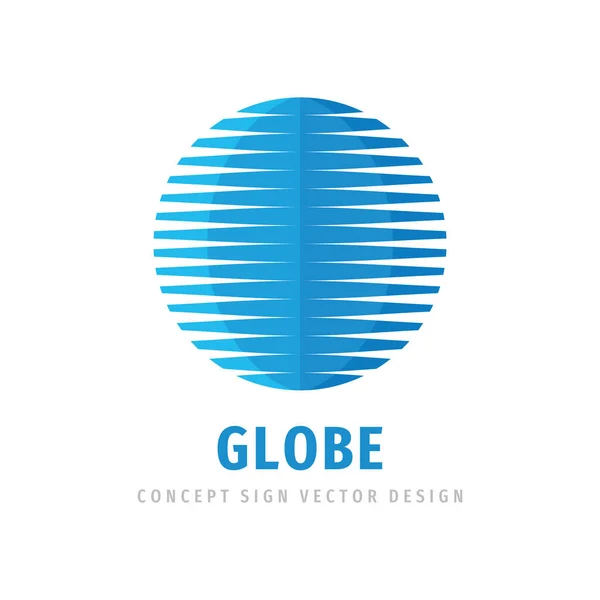 Globe Concept Logo Template Vector Illustratie Abstract Mondiaal Creatief Logo — Stockvector