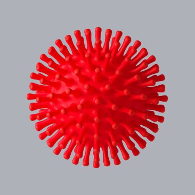 Coronavirus Covid-19, 3 boyutlu dijital tasarım imzası. Grip geçmişi. Viral enfeksiyon salgını. Raster dijital bit haritası çizimi.