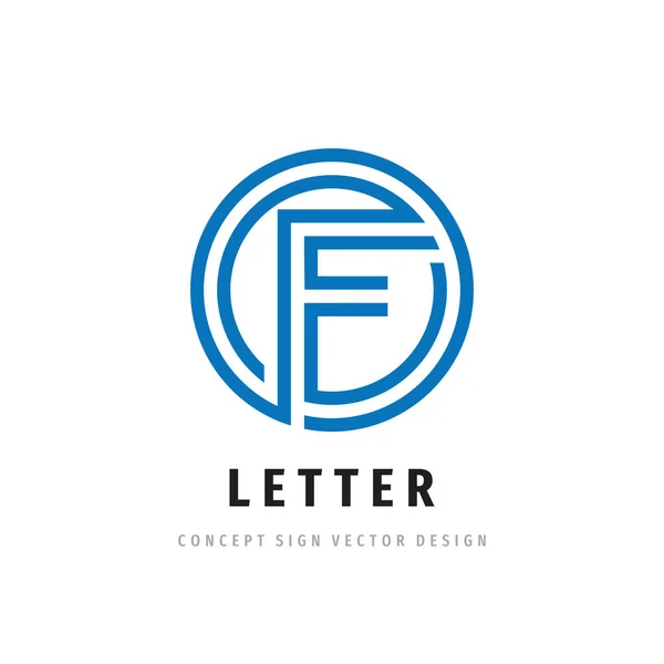 Buchstabe Vektor Logo Design Abstraktes Kreatives Zeichen Kreisförmigem Logo Streifenstil — Stockvektor
