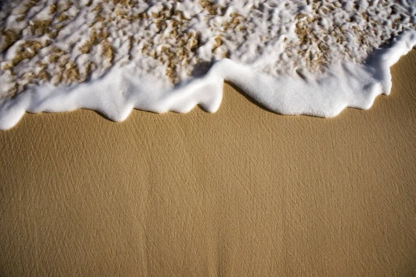 Onda Suave Mar Praia Arenosa Punta Cana República Dominicana Antecedentes — Fotografia de Stock