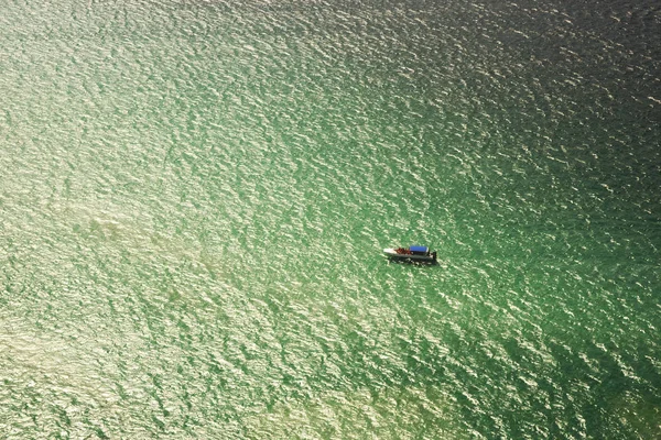 Bateau Plaisance Blanc Dans Mer Des Caraïbes Près Île Saona — Photo