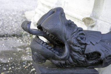 Dil gösterir bir aslan başkanı Avusturya başkenti Viyana Belvedere kalesi görme dikkate değer bir canlı ayrıntılı..