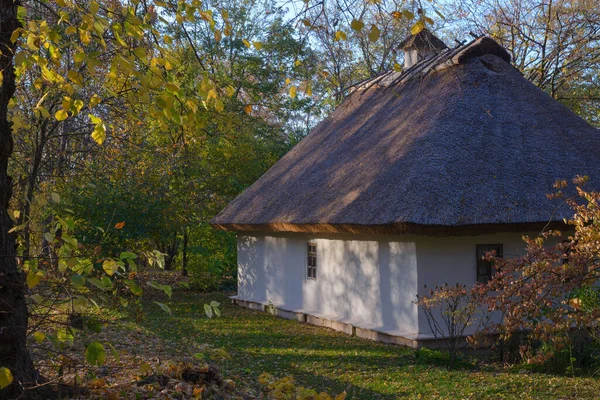 Régi Hagyományos Ukrán Ház Taras Shevchenko Nemzeti Rezervátum Kanev Ukrajna — Stock Fotó