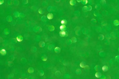 Soyut yeşil bulanık arkaplan. Noel ve Yeni Yıl tatili.