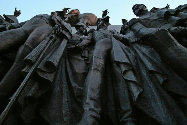 Moskou Koetoezovski Prospekt Het Monument Voor Generaal Kutuzov — Stockfoto