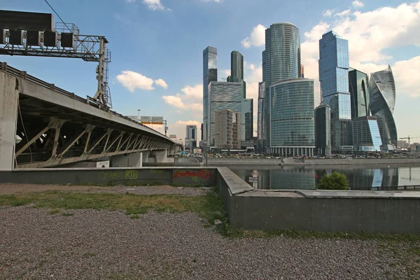 Stadt Moskau Wolkenkratzer Omplex — Stockfoto