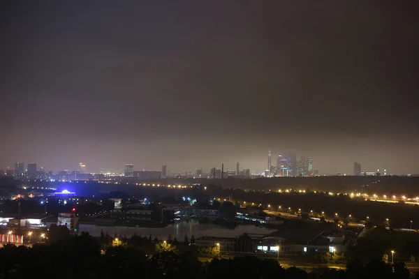 Moskauer Stadt Nacht Krylatskoje Bezirk — Stockfoto