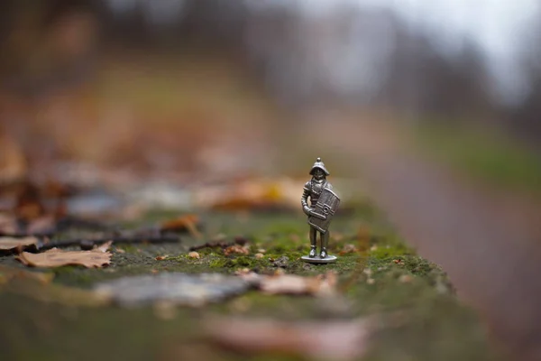 Autumn Nature Bokeh Warrior Armor — Stock Photo, Image