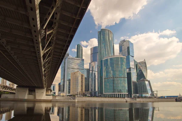 Город Москва Высотные Здания — стоковое фото