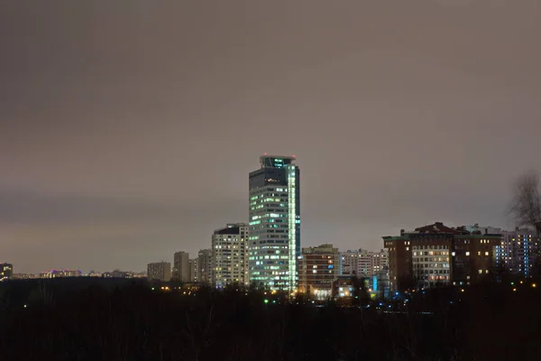 丘の上のモスクワ シティー ビュー — ストック写真