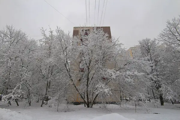 莫斯科市冬季昆采沃建筑建筑 — 图库照片
