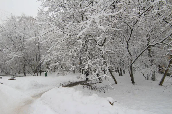 Ville Moscou Hiver Kuntsevo Architecture Bâtiment — Photo