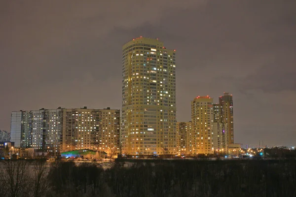 Winter City Moscow District Krylatsky Hills — Stock Photo, Image