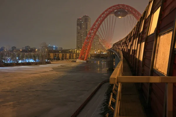 Moscow Red Bridge — Stock Photo, Image